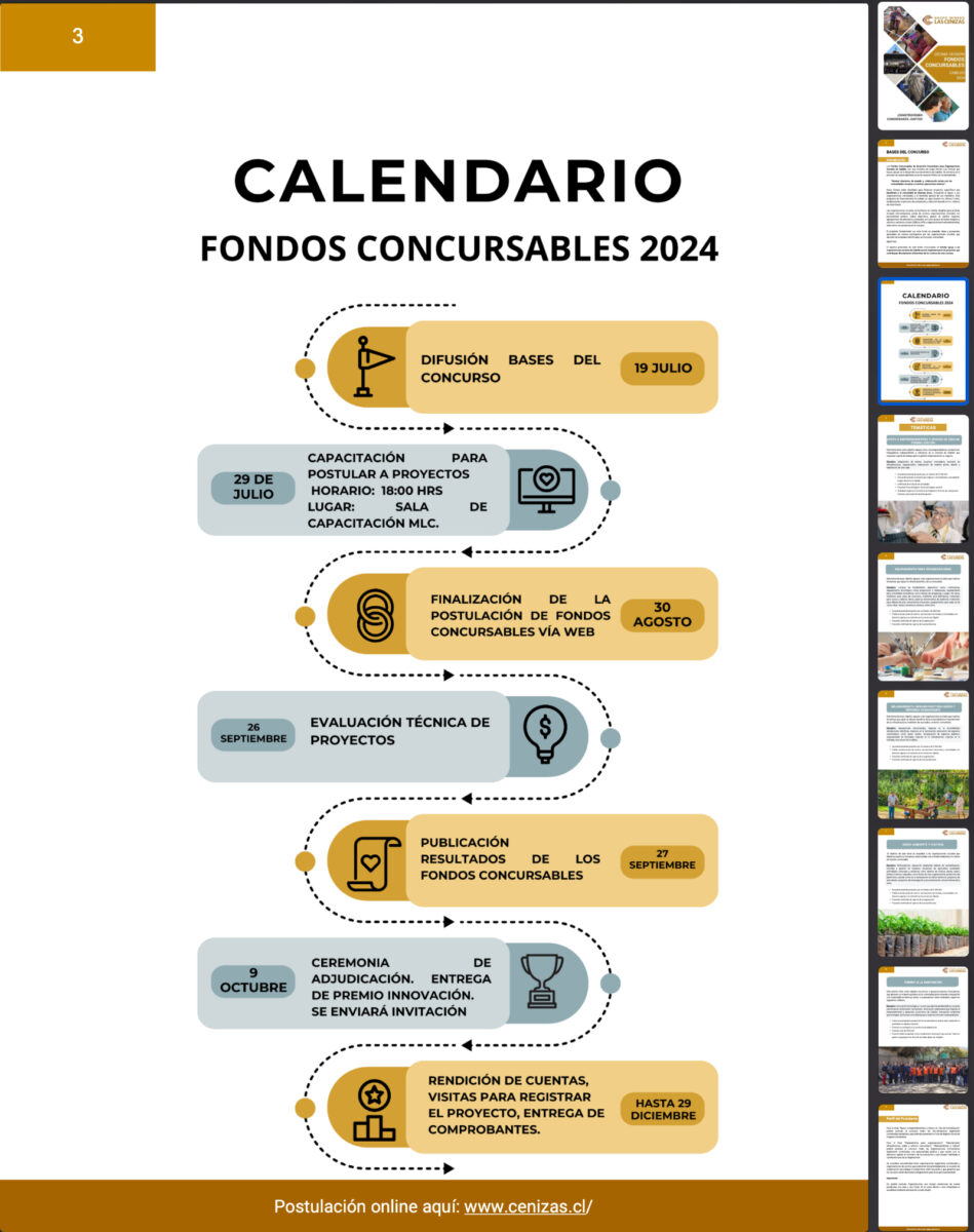 fondo concursable calendario
